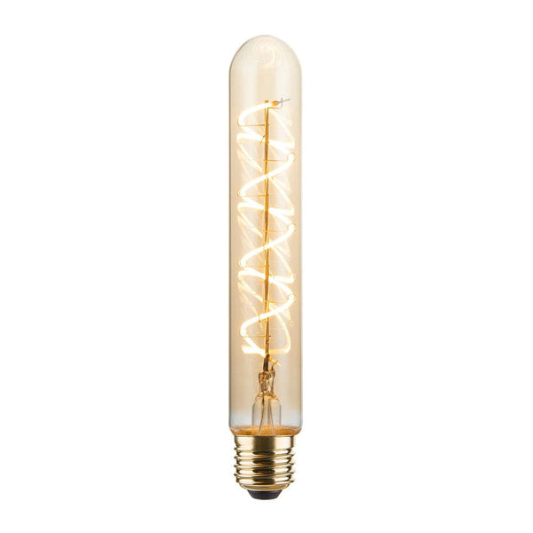 Enamel Shades Vintlux E27 4W T30 265lm 2200K Karu 185mm Tube Gold Dimmable LED Bulb
