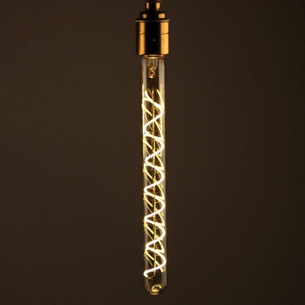 Enamel Shades Vintlux E27 4W T30 265lm 2200K Karu 300mm Tube Gold Dimmable LED Bulb