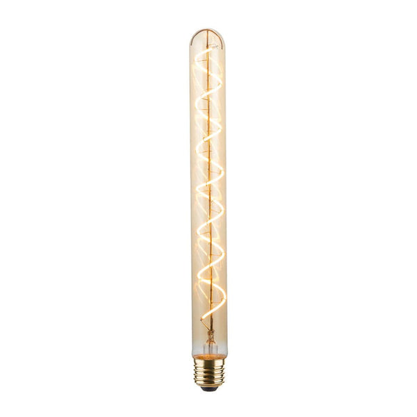 Enamel Shades Vintlux E27 4W T30 265lm 2200K Karu 300mm Tube Gold Dimmable LED Bulb