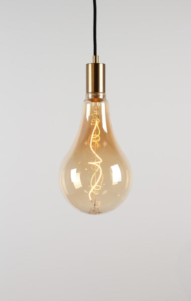 Enamel Shades Vintlux E27 Dimmable LED Filament Lamp 4W AG165 265lm 2200K Kyodai Fira Pear XXL Gold
