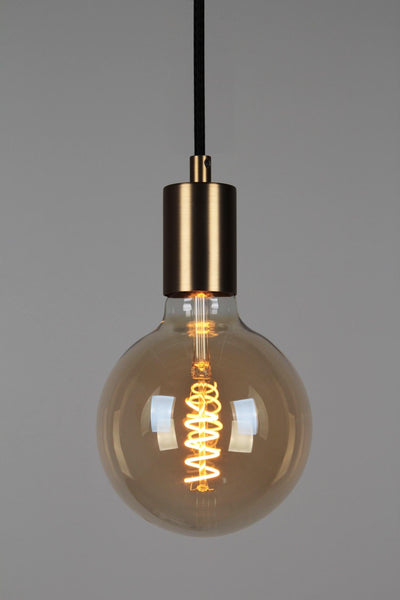 Enamel Shades Vintlux E27 Dimmable LED Filament Lamp 4W G125 265lm 2200K Karu Globe XL Gold