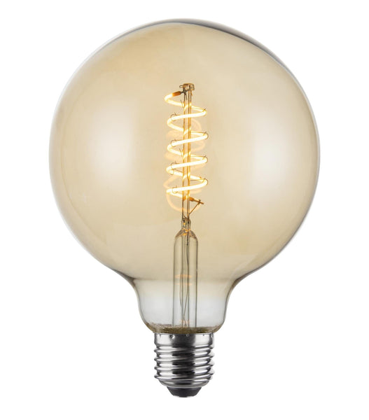Enamel Shades Vintlux E27 Dimmable LED Filament Lamp 4W G125 265lm 2200K Karu Globe XL Gold