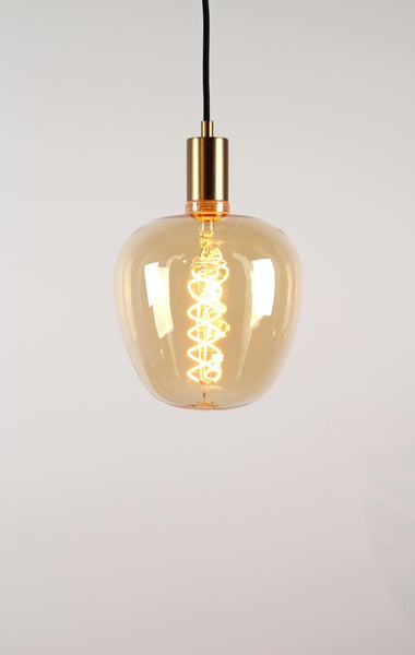 Enamel Shades Vintlux E27 Dimmable LED Filament Lamp 4W S190 265lm 2200K - Kyodai Onixx Apple XXL Gold