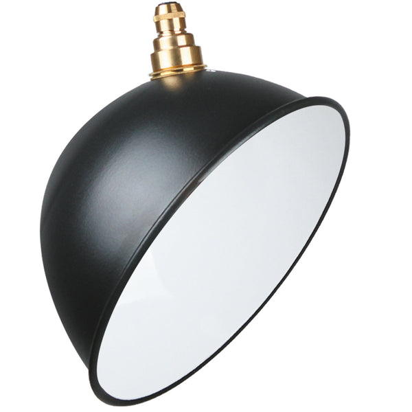 Enamel Shades VINTLUX 'JAUNTY' STEEL SHADE - MATT BLACK