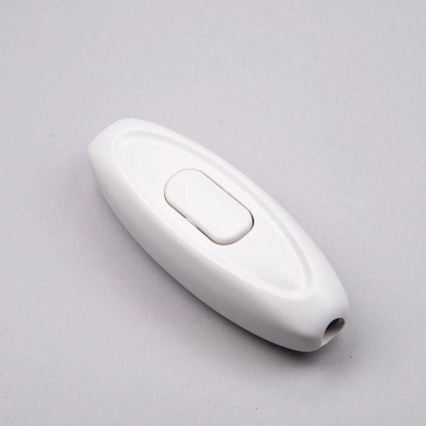 Enamel Shades White Inline Switch 'Pebble' With Earth