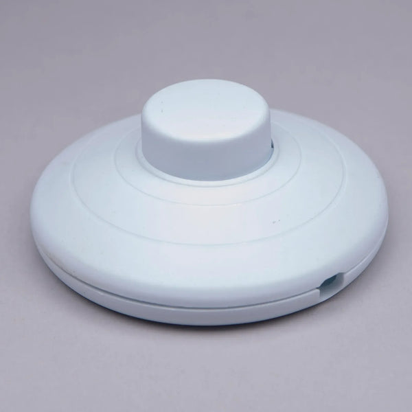 Enamel Shades White Round Foot Floor Switch with Push Terminal CE & UL