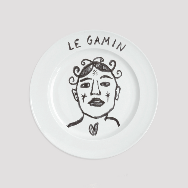 encré Le gamin (assiette)