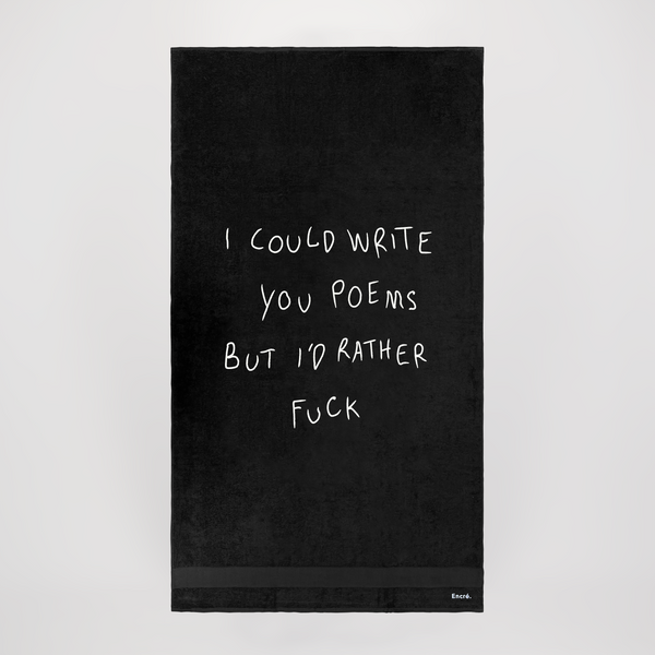 encré Poems (Beach towel)