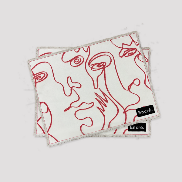 Encré Visages (Set De Table)