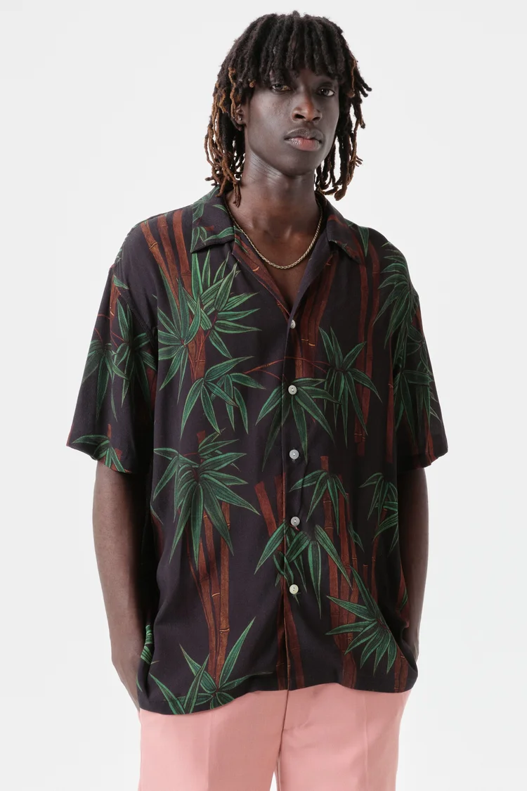 Endless Joy BAMBOO BLACK SHORT SLEEVE SHIRT