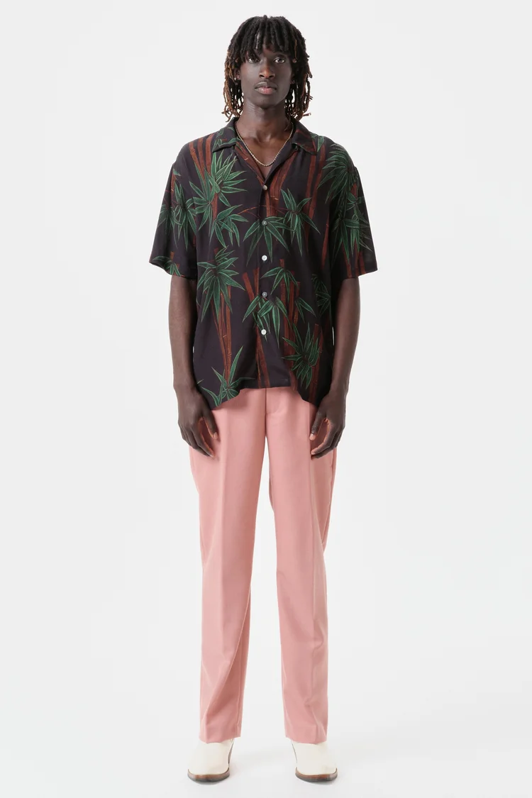 endless joy BAMBOO BLACK SHORT SLEEVE SHIRT