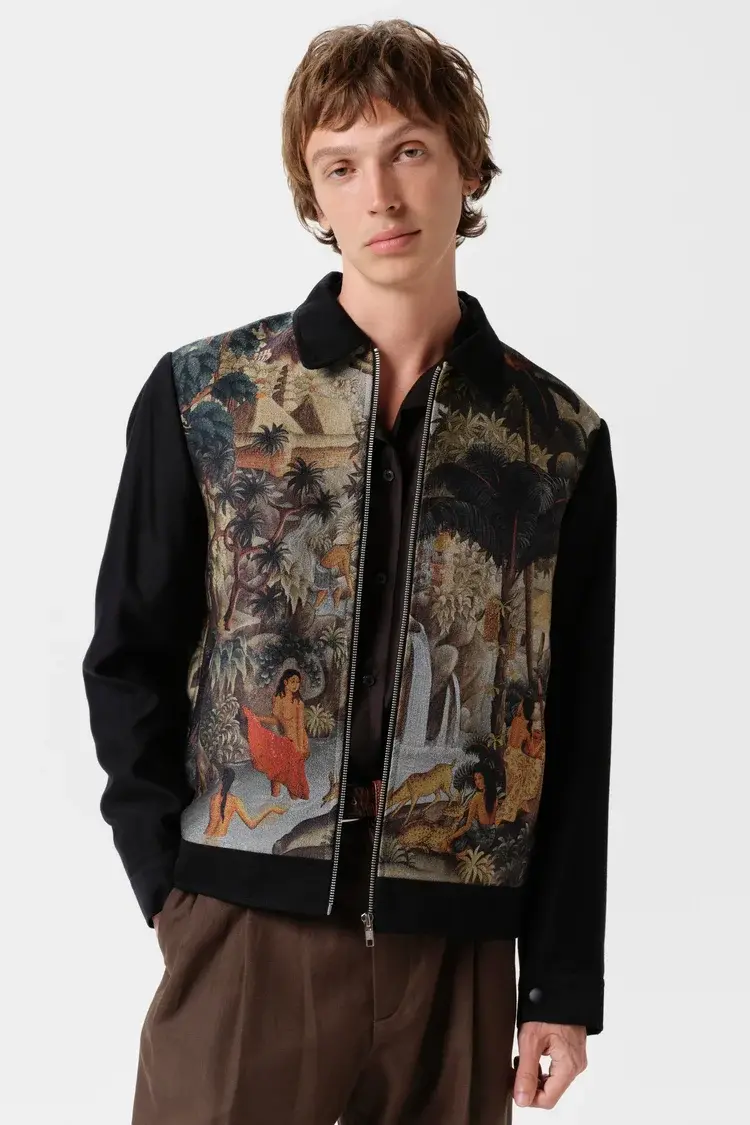 Endless Joy CAMPUHAN JACQUARD WOVEN BLOUSON JACKET
