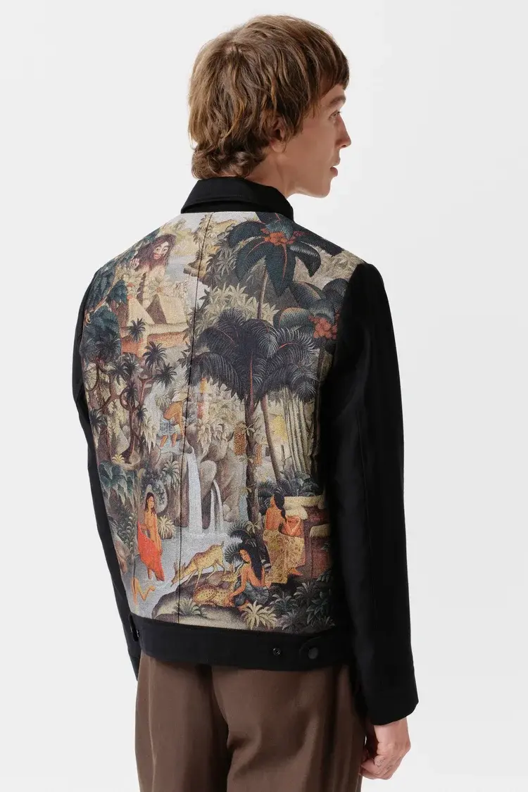 Endless Joy CAMPUHAN JACQUARD WOVEN BLOUSON JACKET