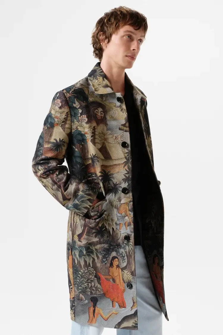 Endless Joy CAMPUHAN JACQUARD WOVEN OVERCOAT
