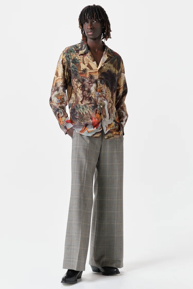 Endless Joy CAMPUHAN SILK CREPE LONG SLEEVE SHIRT