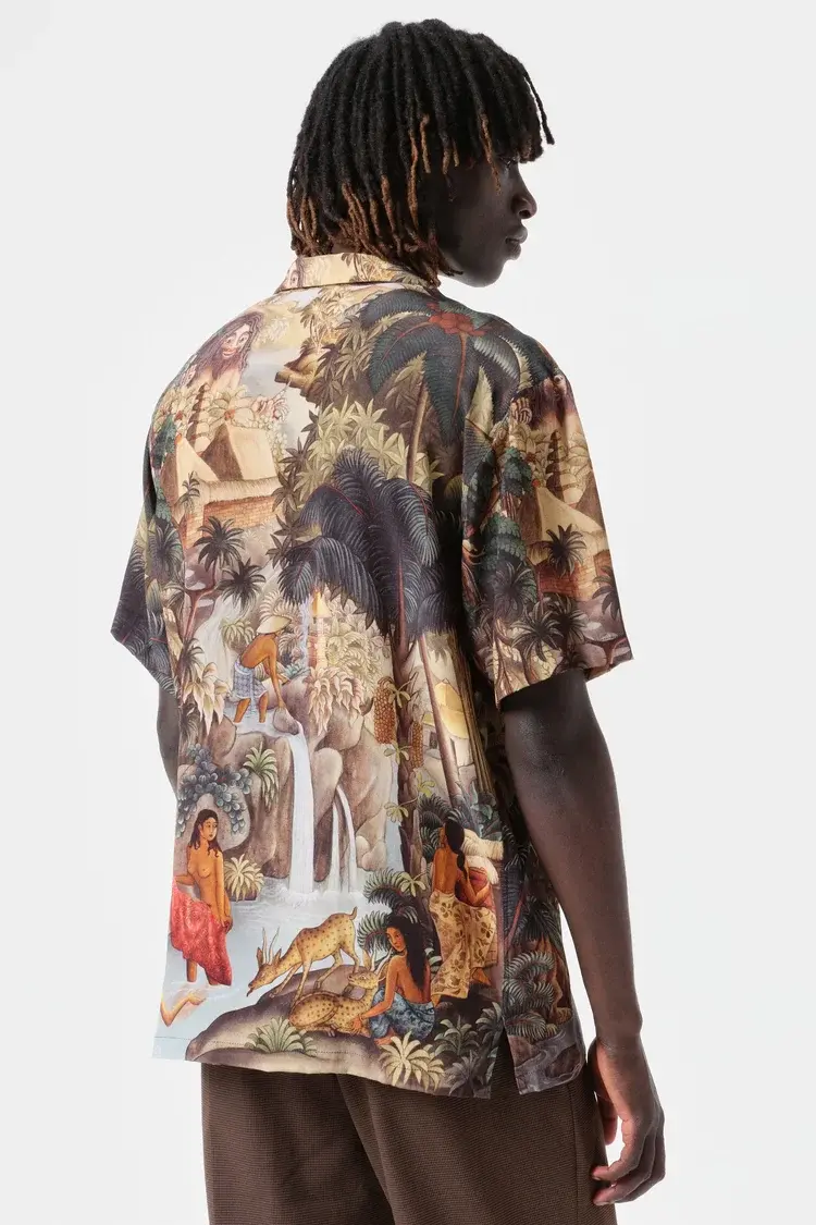 Endless Joy CAMPUHAN SILK CREPE SHORT SLEEVE SHIRT