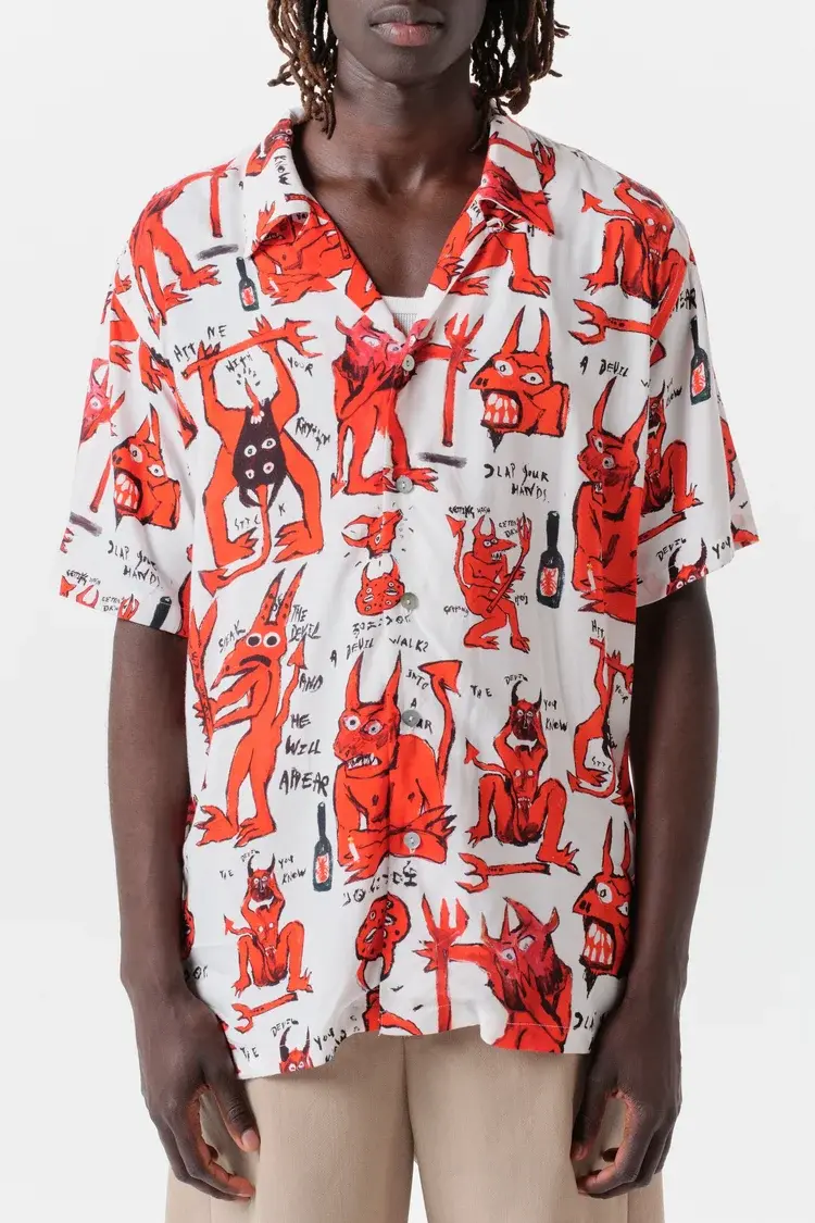 Endless Joy DEVIL WHITE SHORT SLEEVE SHIRT