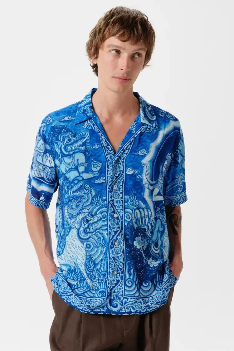 Endless Joy GAJAH WAKTRA BLUE SHORT SLEEVE SHIRT