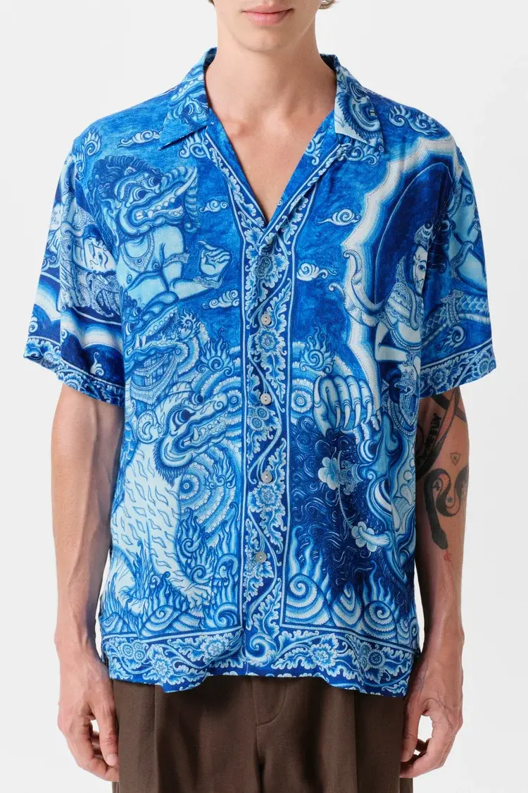 Endless Joy GAJAH WAKTRA BLUE SHORT SLEEVE SHIRT