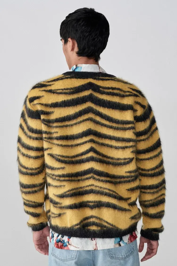 Endless Joy HARIMAU MOHAIR WOOL KNIT CARDIGAN