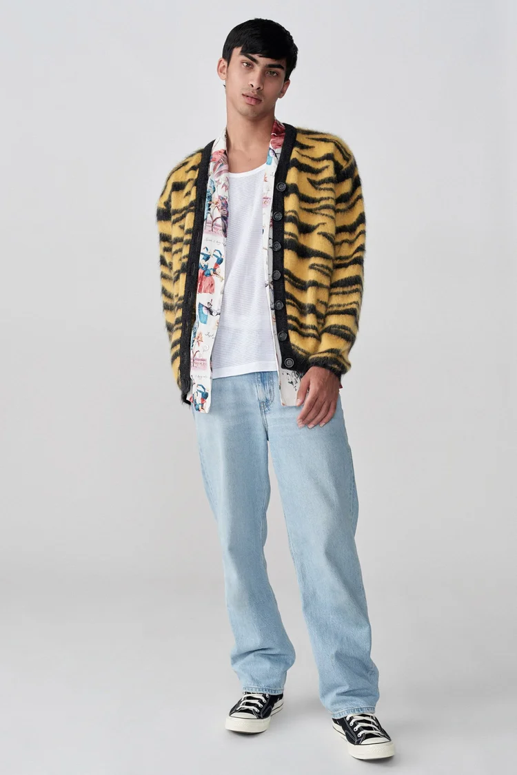 endless joy HARIMAU MOHAIR WOOL KNIT CARDIGAN