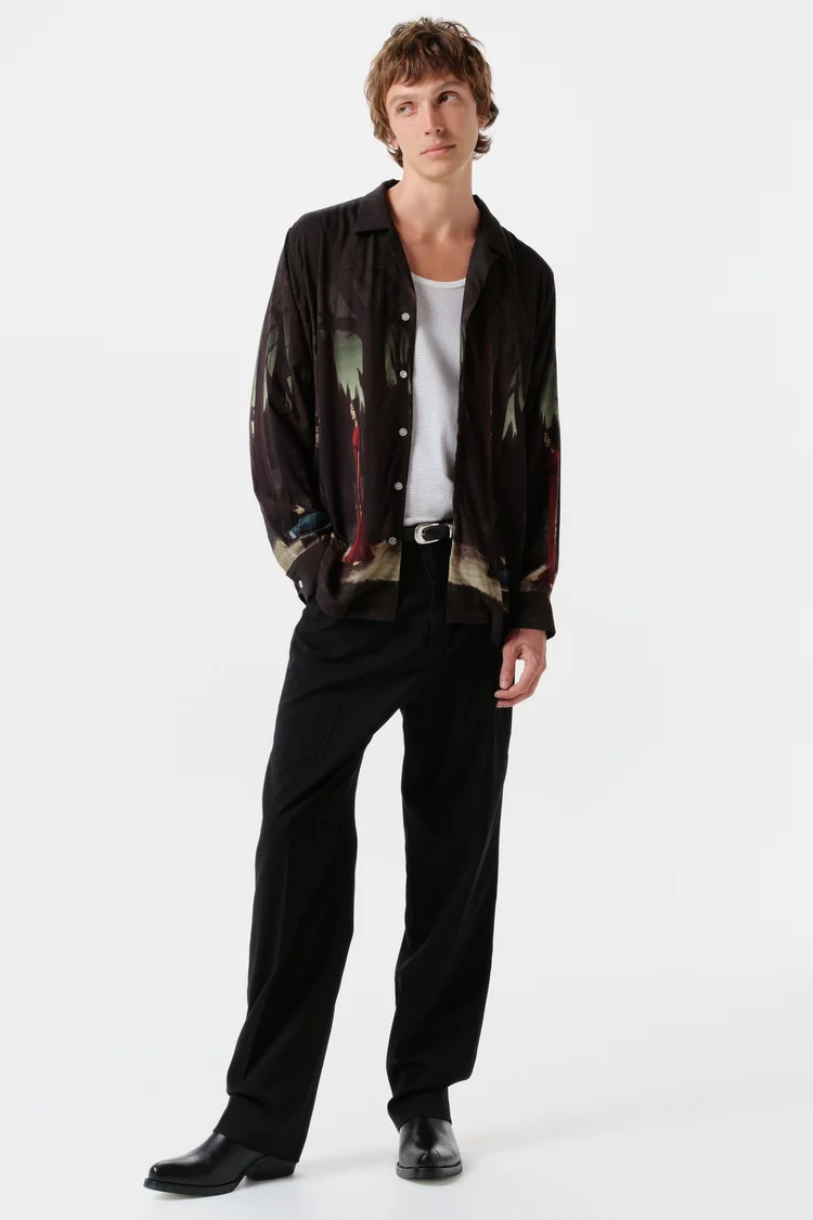 Endless Joy IN THE PINES GREEN LONG SLEEVE SHIRT