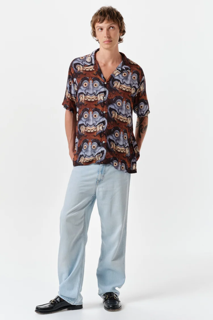 Endless Joy KALA MAKARA BLUE SHORT SLEEVE SHIRT
