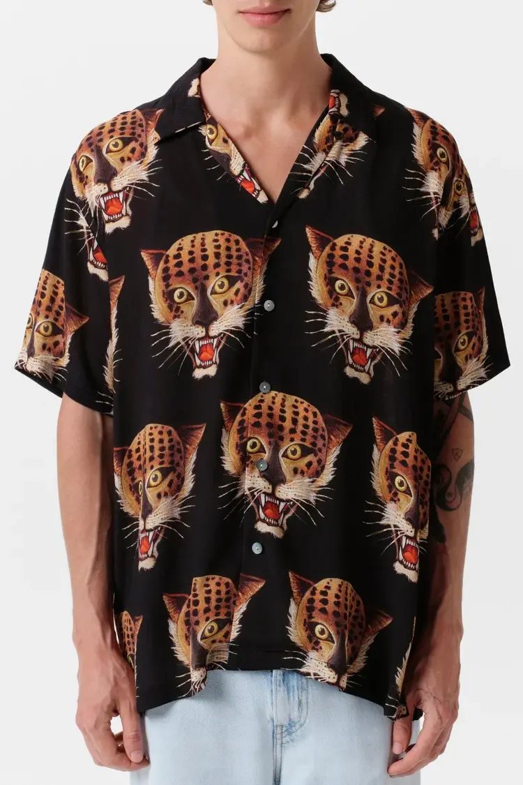 Endless Joy LEOPARDO HEAD SHORT SLEEVE SHIRT