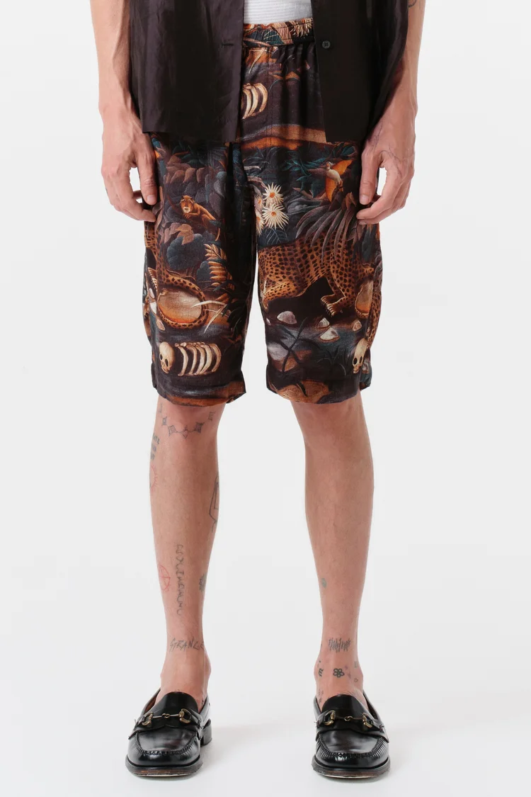 Endless Joy LEOPARDO JUNGLE DARK SHORT
