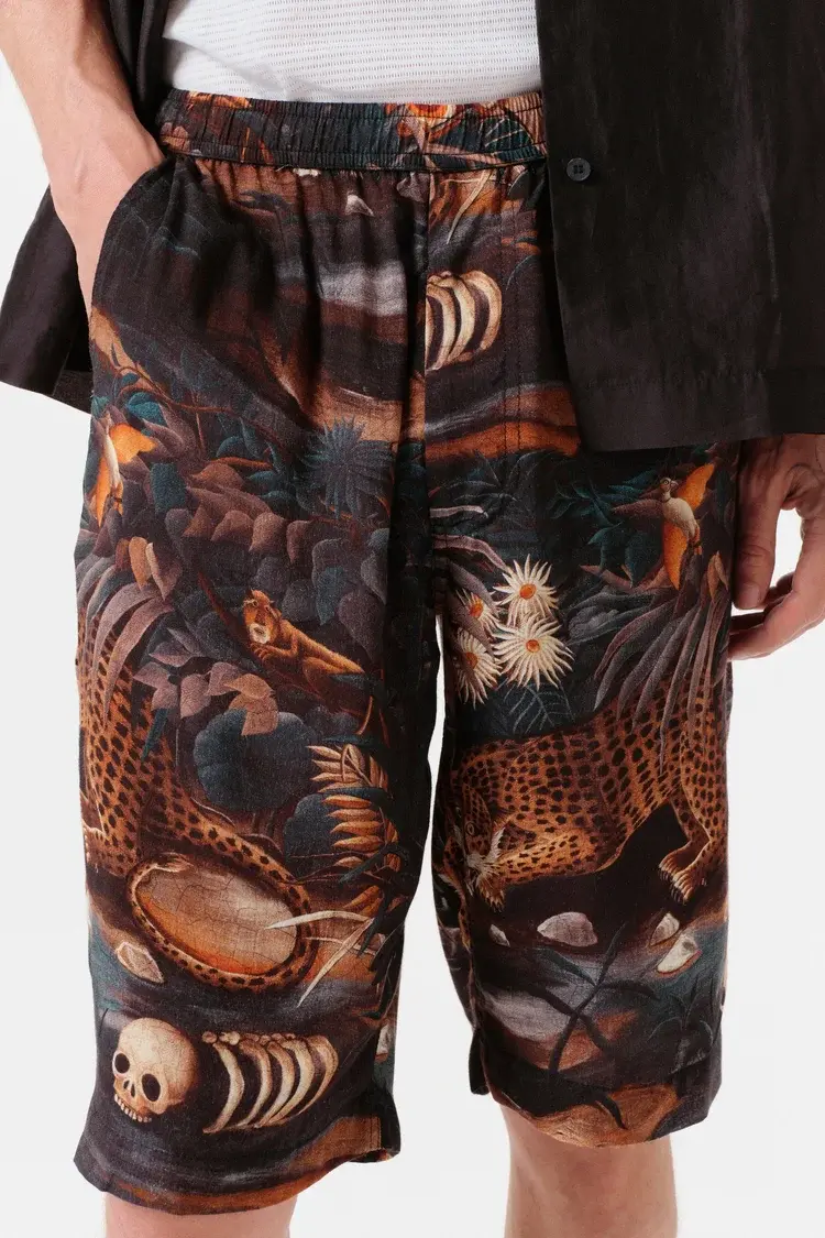 Endless Joy LEOPARDO JUNGLE DARK SHORT