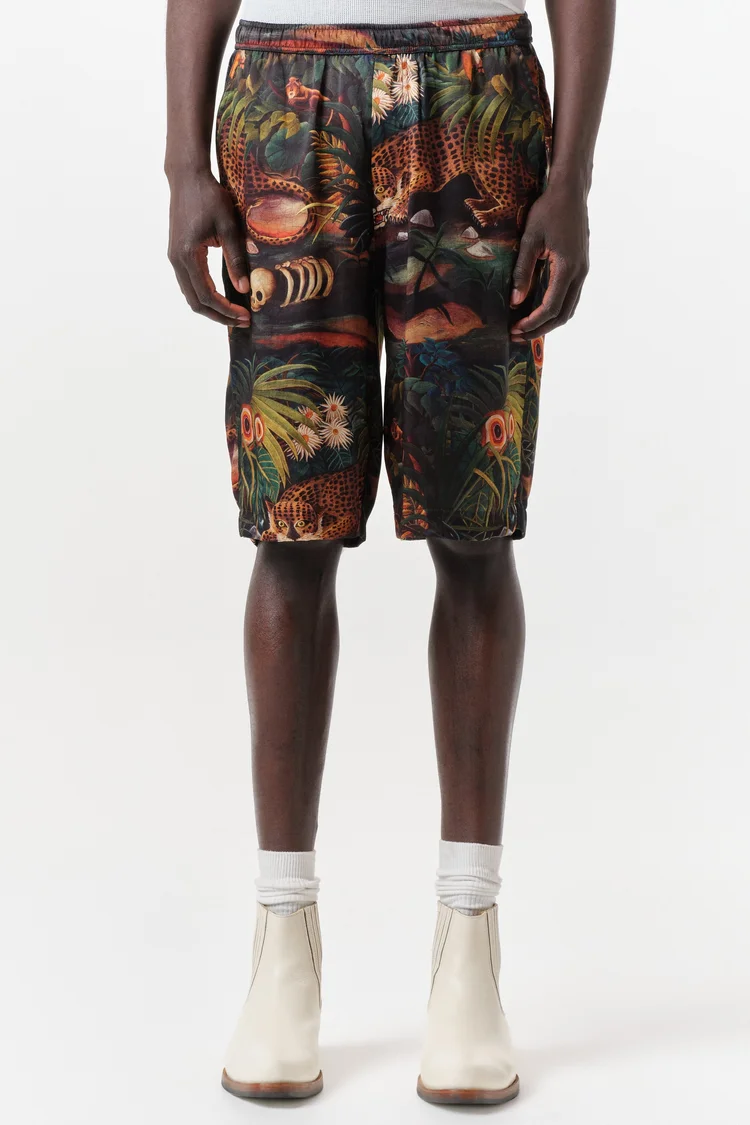 Endless Joy LEOPARDO JUNGLE SILK SHORT