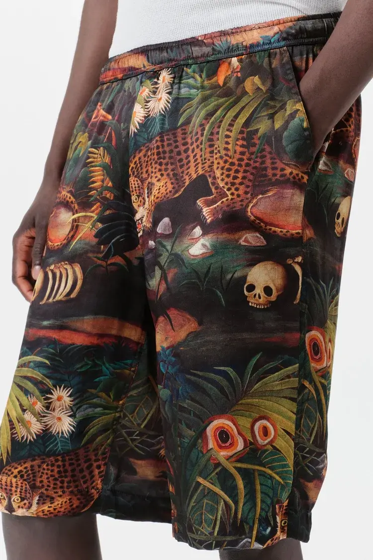 Endless Joy LEOPARDO JUNGLE SILK SHORT