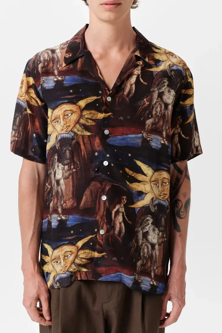 Endless Joy MINOTAURMACHIA SILK SHORT SLEEVE SHIRT