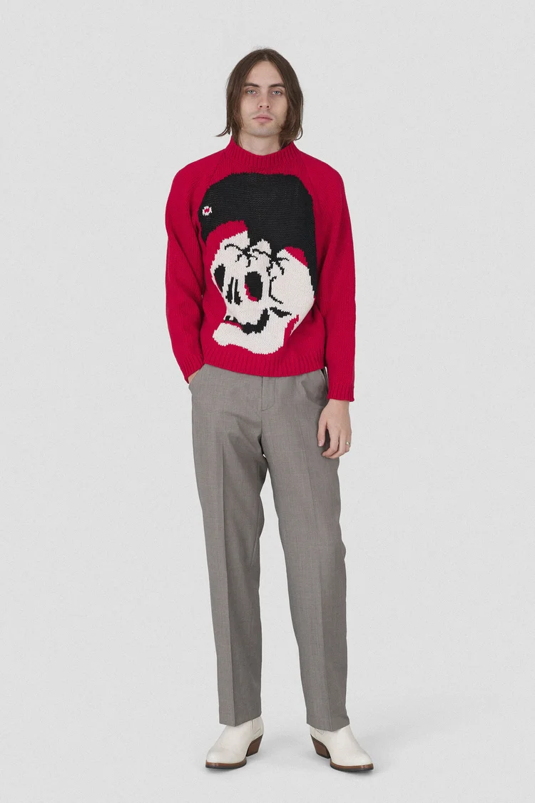 Endless Joy NEVERMORE HAND KNIT JUMPER RED