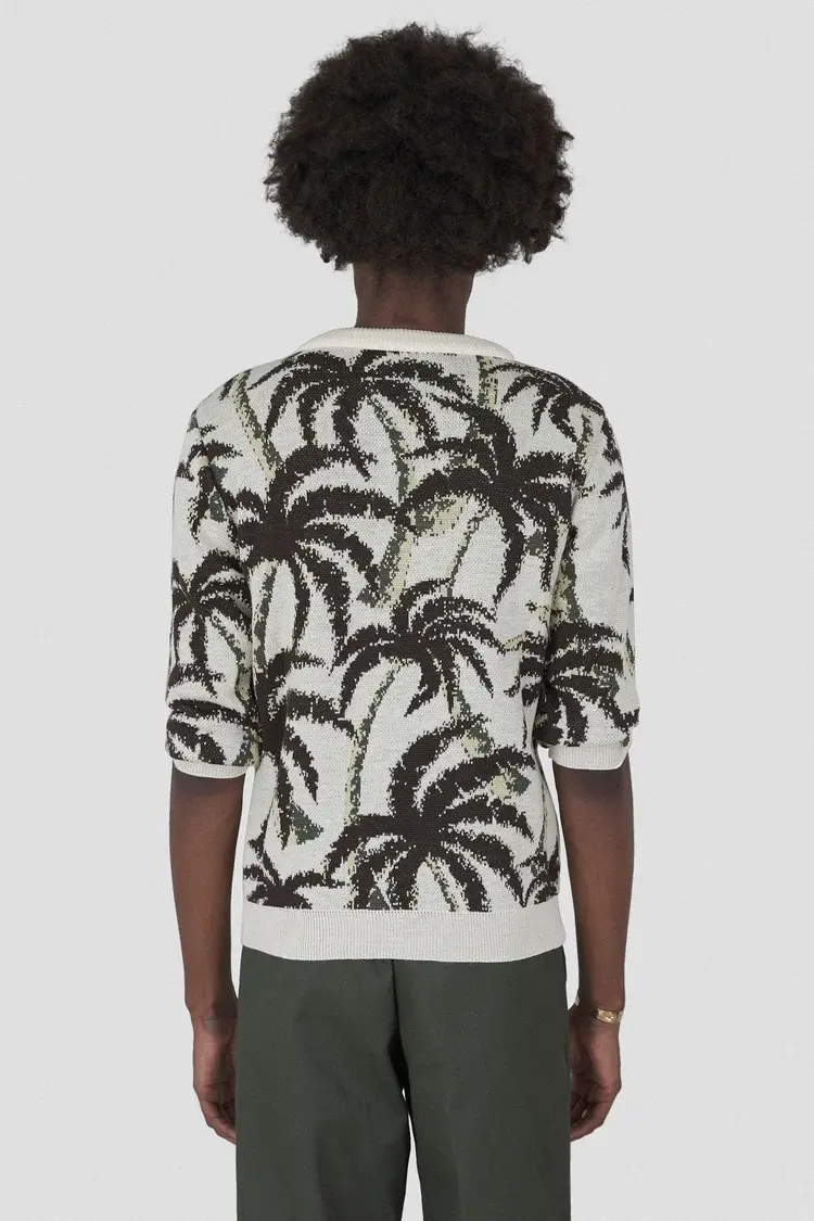 Endless Joy PALM JACQUARD KNIT JUMPER