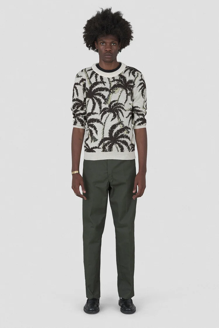 endless joy PALM JACQUARD KNIT JUMPER