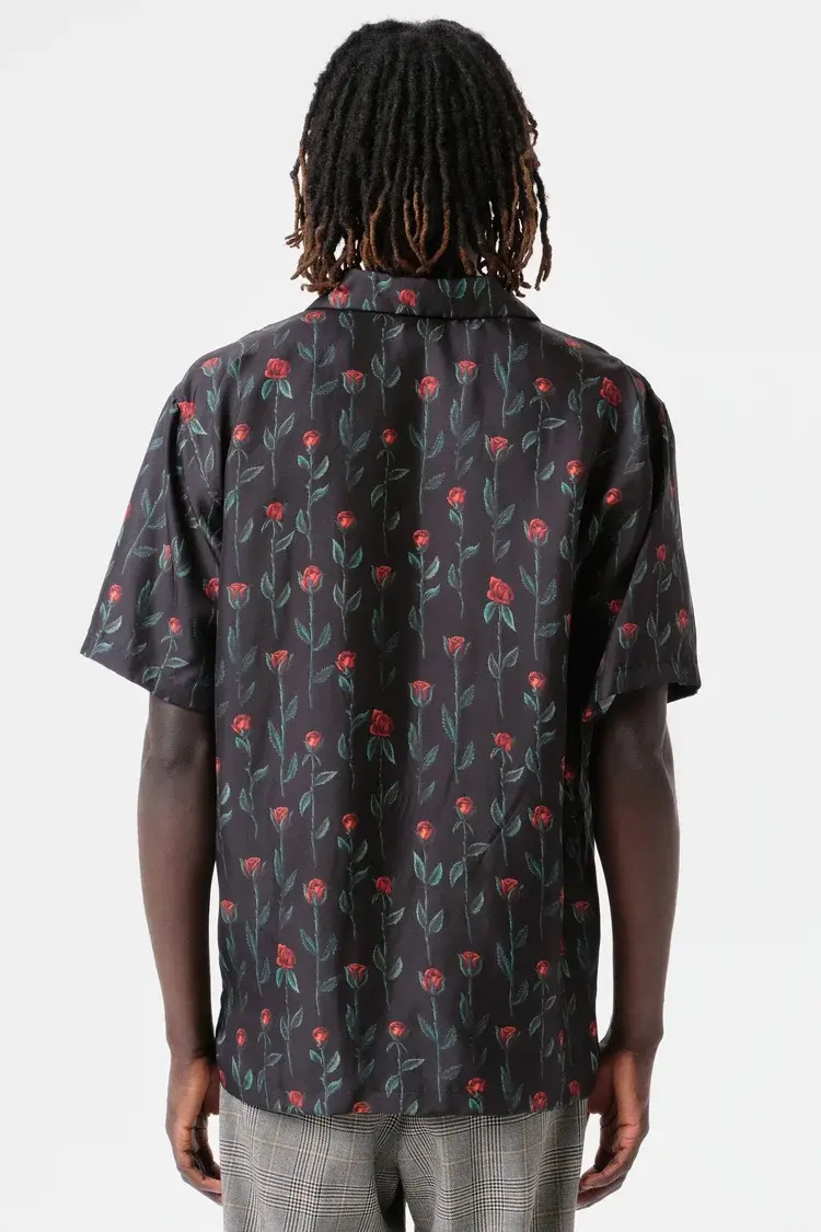 Endless Joy ROSE SILK TWILL SHORT SLEEVE SHIRT