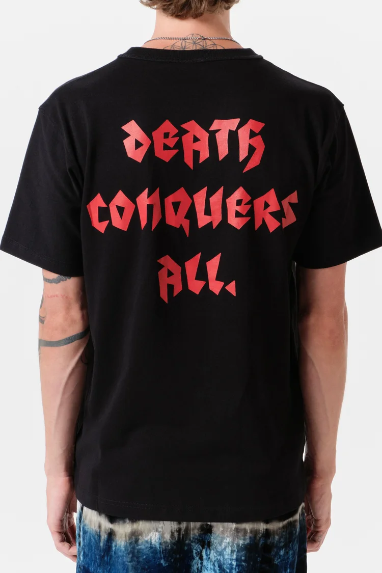 Endless Joy SKULL BLACK ORGANIC COTTON T-SHIRT