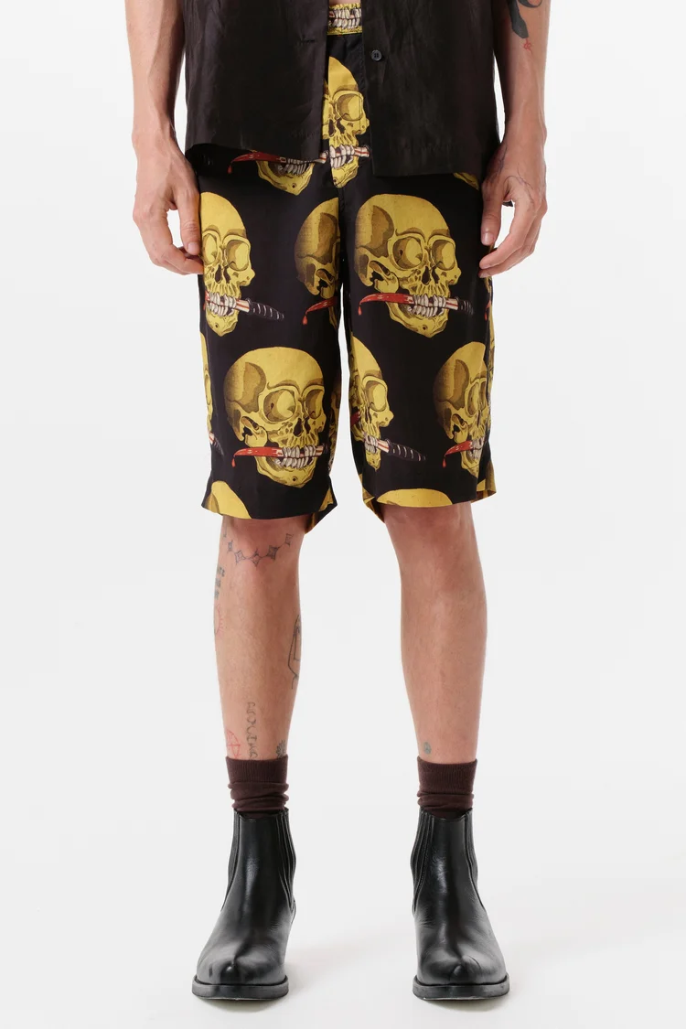 Endless Joy SKULL BLACK SHORT