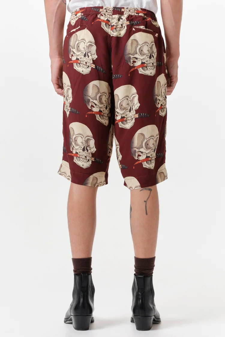 Endless Joy SKULL OX BLOOD SHORT