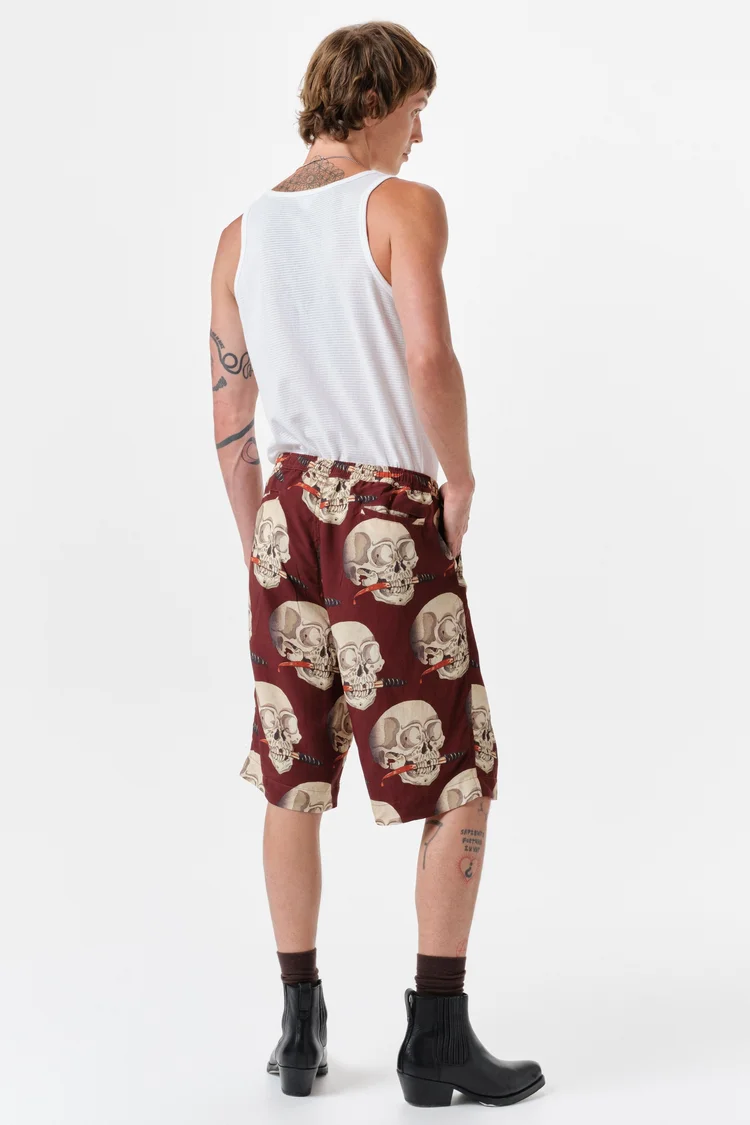 Endless Joy SKULL OX BLOOD SHORT