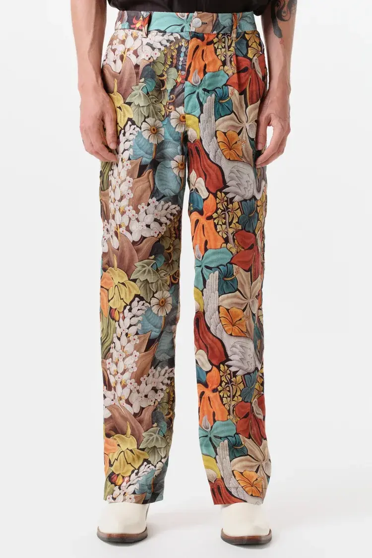 Endless Joy TUMBUHAN FRENCH LINEN WIDE LEG TROUSER