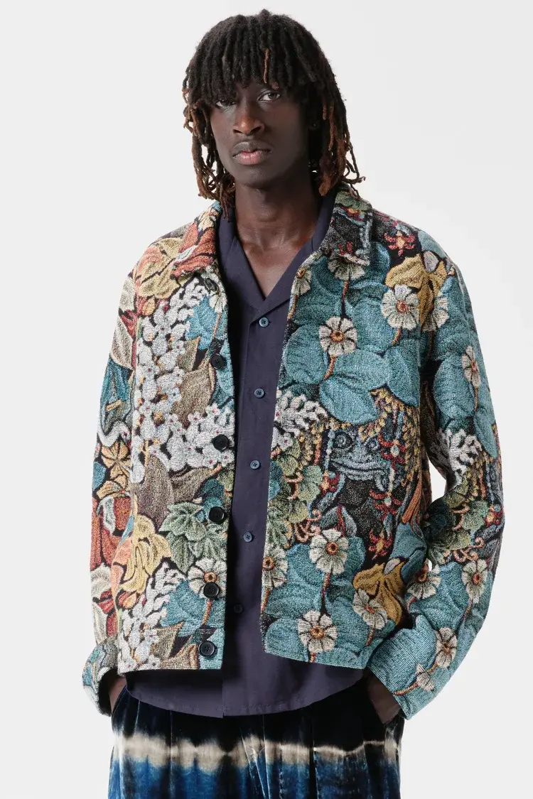 Endless Joy TUMBUHAN JACQUARD WOVEN CHORE JACKET