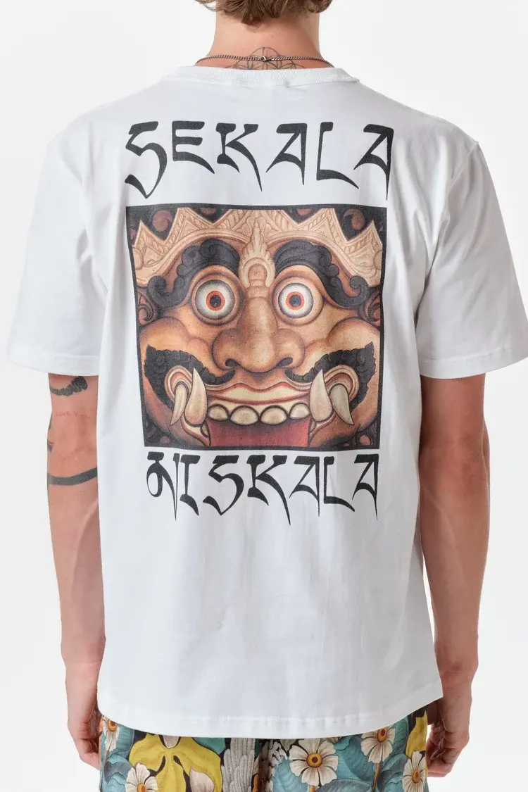 Endless Joy KALA MAKARA WHITE BACK PRINT ORGANIC COTTON T-SHIRT