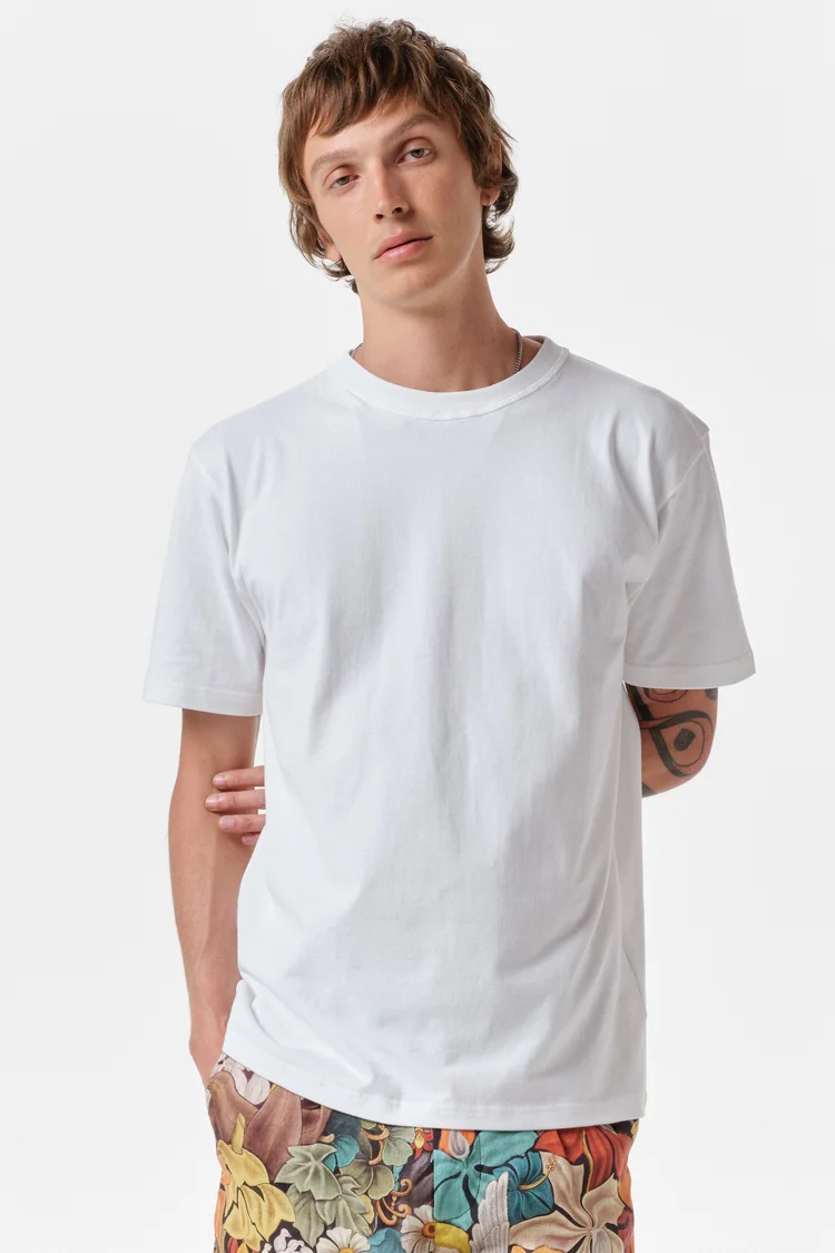Endless Joy KALA MAKARA WHITE BACK PRINT ORGANIC COTTON T-SHIRT