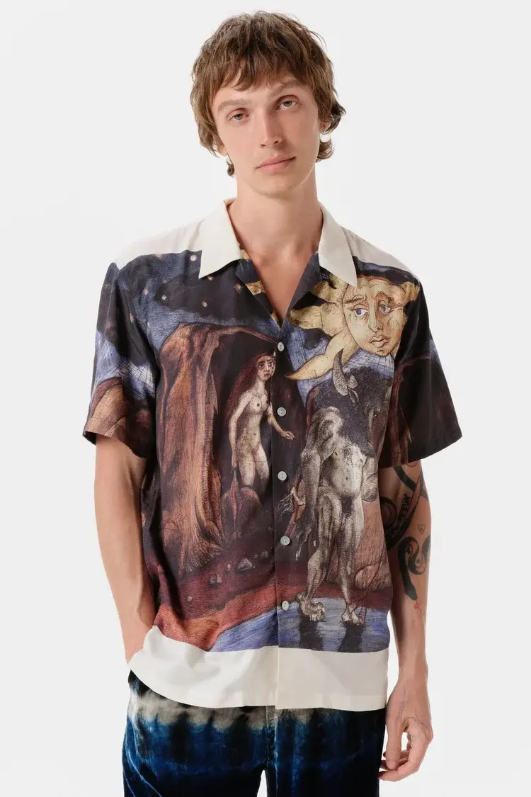 Endless Joy MINOTAURMACHIA BORDER SHORT SLEEVE SHIRT