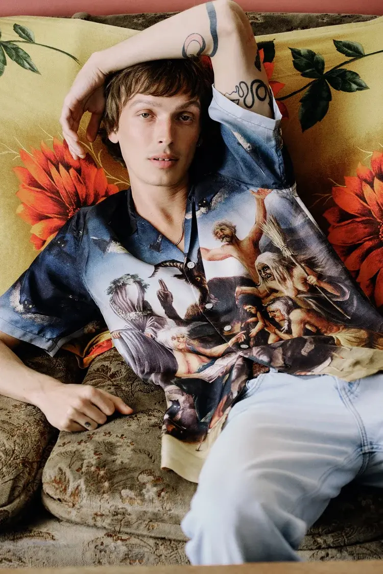 Endless Joy WITCHES SABBATH SILK SHORT SLEEVE SHIRT