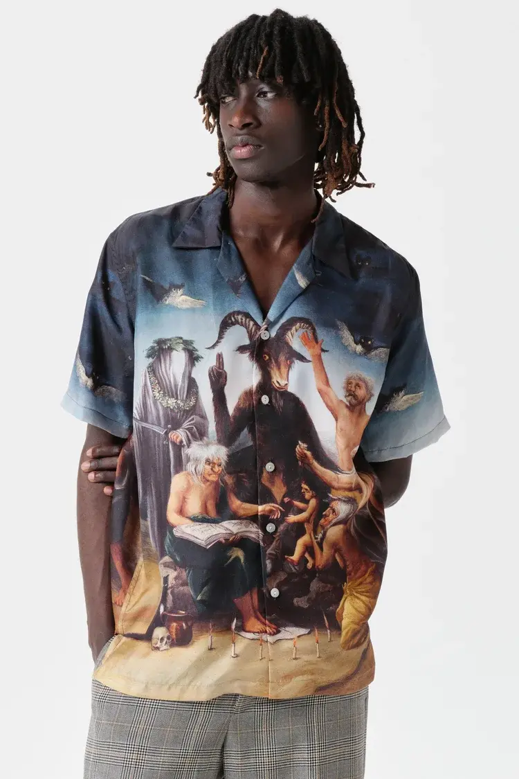 Endless Joy WITCHES SABBATH SILK SHORT SLEEVE SHIRT