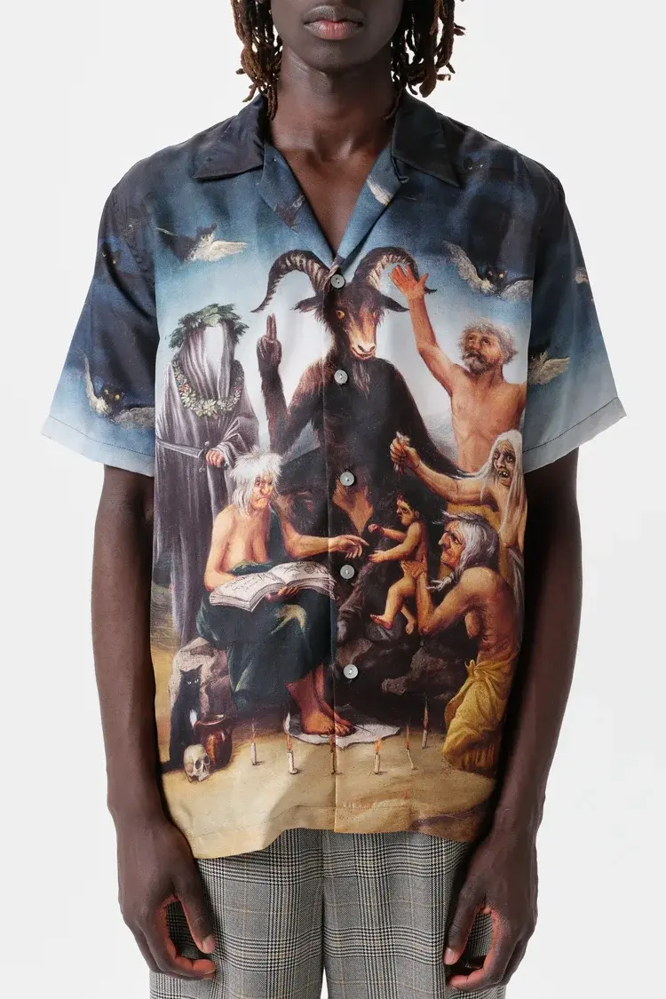 Endless Joy WITCHES SABBATH SILK SHORT SLEEVE SHIRT