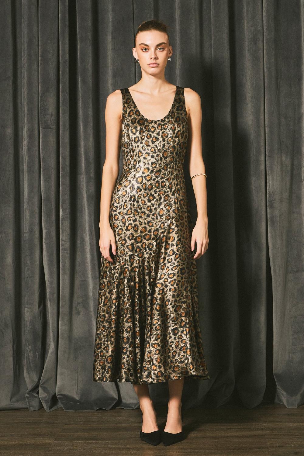 Endless Rose Animal Print Maxi Dress ANIMAL PRINT